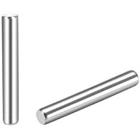 sourcing map 25uds Clavija Pasador Acero Inoxidable 304 Cilíndrico Soporte Estante Pasador 1.5 mm x 10 mm